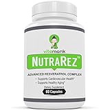 NutraRez™ Bio-Enhanced Resveratrol Supplement - Advanced Complex with Pterostilbene, Grape Seed Extract, Quercetin & Turmeric - Supplements Optimized for Healthy Aging - Best Resveratrol Capsules