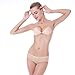 Fetoo Invisible bra, Reusable Soft Material Sticky Push Up Strapless Backless Silicone Adhesive Bra (B, Pure Nude)