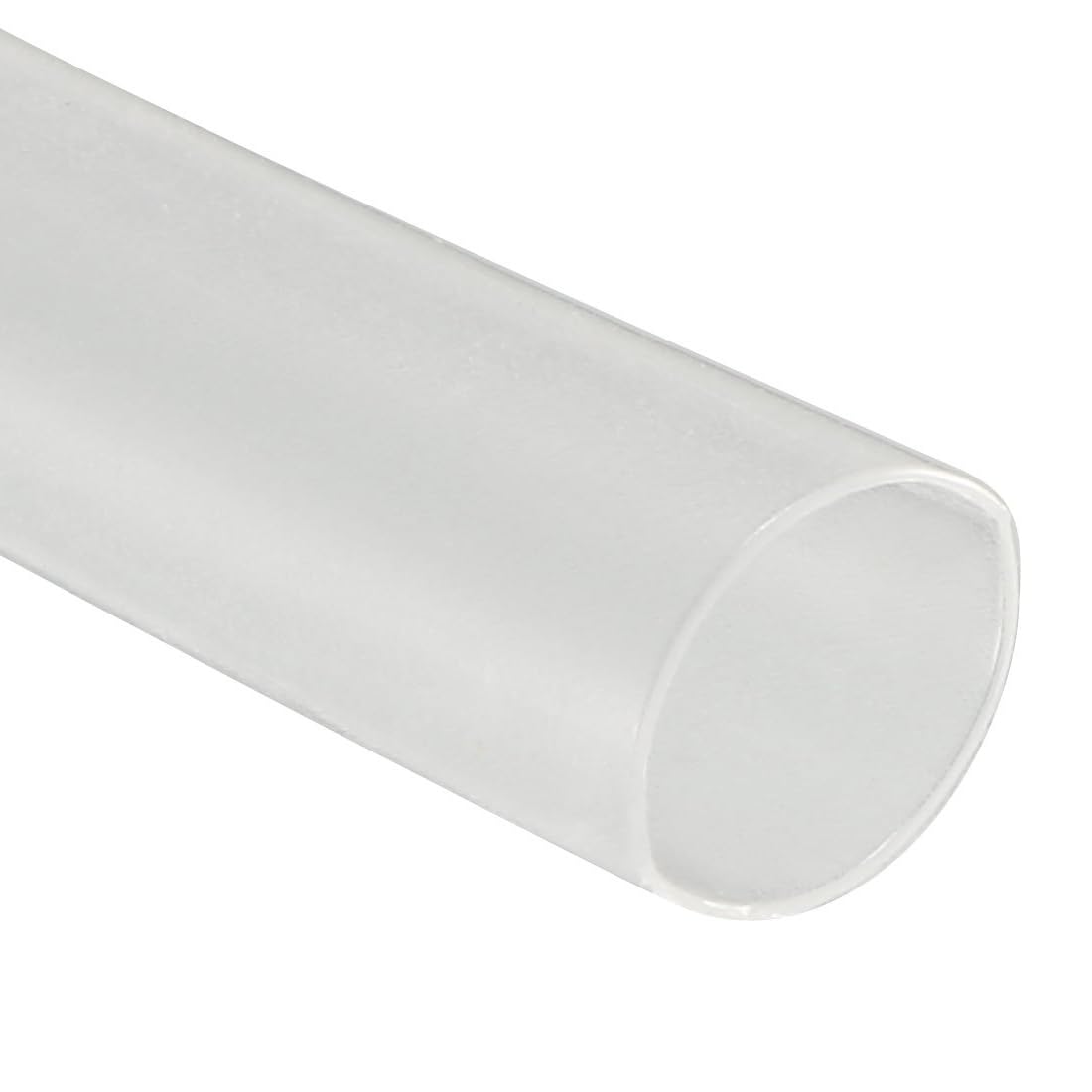 Unifizz Heat Shrink Tubing 4mm Dia 7mm Flat Width 2:1 Ratio Shrinkable Tube Cable Sleeve 5m - Clear