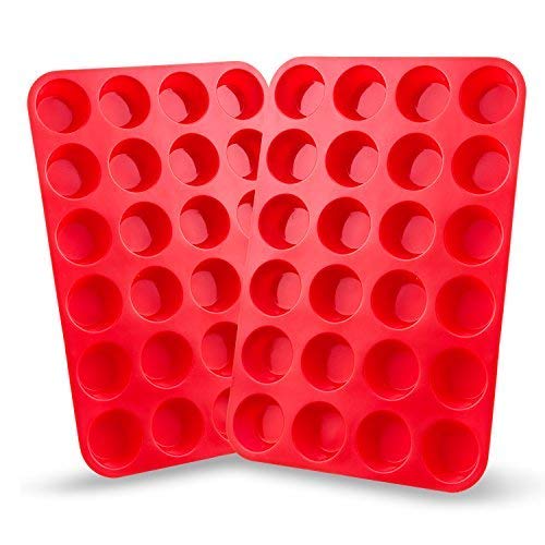 6 Auxcuiso+Muffin+Molds+Silicone+Stick
