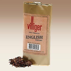 habano757: Plastic pipe tobacco pouch Villiger English Export holds 1.5 tobacco oz.