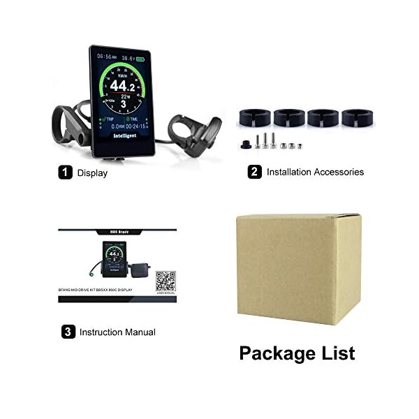 €85.00 Bafang Bike Display Elettrico BBS HMI a Motore Centrale con UART  Com. Protocollo 750C 850C B750C C961 C965 C18 500C… - bikewebshop.it