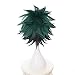 Ani·Lnc Anime Cosplay Wig Short Green Black Hair Synthetic Wigs with free Cap