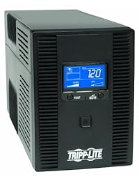 Sistema de alimentación ininterrumpida, de la marca Tripp Lite, AVR, 120 V, con pantalla LCD, USB y coaxial RJ45 Negro