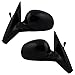 Brock Replacement Driver and Passenger Manual Remote Side View Mirrors Ready-to-Paint Compatible with 1992-1995 Civic Coupe Hatchback 76250-SR3-A05 76200SR3A04