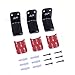 Pack of 3 Aluminum Overhead Headphone Headset Hanger Hook Stand (Black Color)