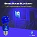 4 Pack BlueX CFL Light Bulbs 13W - 50-Watt Equivalent - E26 Spiral Replacement Light Bulbs - Bulb Decorative Illumination - for Indoor or Outdoor Bug Bulb Colored Bulbs (Blue)