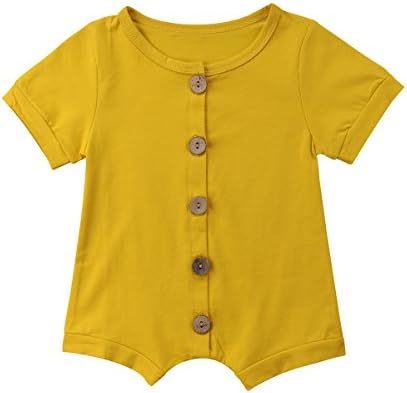 Meipitgy Infant Newborn Baby Boys Girls Romper Bodysuit Jumpsuit Outfits Overalls Clothes 0-24 M