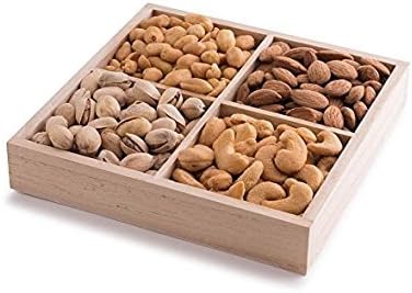 The Nut House Delicious Candy, Nuts &amp; Dried Fruit Gift Platter | Variety Mixed Nuts, Assorted Gummies &amp; Kosher Treats, Perfect Holiday &amp; Christmas Tray Present | Fresh Cashews, Almonds, Peanuts &amp; More