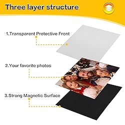 YixangDD 5 Pcs Magnetic picture frames for