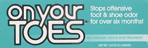 On Your Toes Foot Bactericide Powder - Eliminates Foot Odor for Six Months, 21 grams (One Pack) by On Your Toes