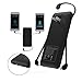 wobon 10000mAh Power Bank, Ultra Slim and Compact High-Speed-Charging Portable Charger with Built-in AC Plug, USB Outport, Charging Cables Compatible with iPhone, Samsung Galaxy and More(Black)
