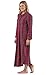 PajamaGram Women's Stewart Plaid Cotton Flannel Nightgown, Red, MED (8-10)
