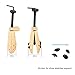 EchoDone Pair of 2 Way Wood Shoe Trees for Men Shoe Stretcher Adjustable Unisex Shaper for Shoe Large Size for Men and Women, Women's Size 10 to 13.5 Man's Size 9 to 13