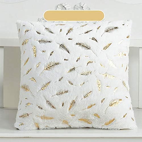 VietFX Cushion Cover - Fur Decorative Cushion Cover Home Plush Pillow Case Bed Room Pillowcases Pillows Car Seat Decoration Sofa Throw Pillow Covers 1 PCs