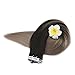 Full Shine Tape in Hair Extensions Human Hair Balayage Human Hair Extensions Natural Black #1B Fading to Ash Blonde 18 Ombre Tape in Extensions Adhesive Hair Extensions Skin Weft 16 Inch 50G 20 Pcs