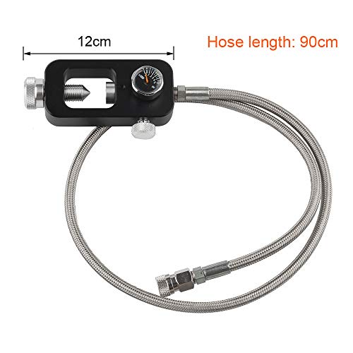HPDMC DIN Valve Scuba Refill Station 4500psi Stainless Steel Braided PCP Paintball HPA Tank Charging System