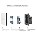 RED-EYE LED Dimmer US Standard Crystal Touch Glass and Remote Control Light Dimmer Switch Touch Screen Dimmer Switch Smart Switch