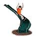 Swing-N-Slide NE 4678-1TB Side Winder Curved Plastic Swing Set Slide for 4' Deck Heights, Green