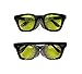 Titus G12 Retro Style Safety/Riding Glasses (With Pouch, Yellow Lens - Gloss Frame)