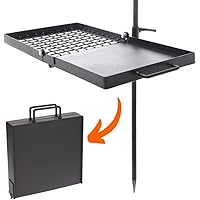 Adventure Seeka Campfire Swivel Grill, This Campfire Grill Grate is Heavy Duty, Fully Adjustable Fire pit grill grate over fi