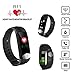 Upgrade ECG+PPG Activity Tracker Watch-Color Screen IP67 Waterproof Fitness Tracker with Heart Rate Monitor,Sleep Monitor,Blood Pressure Monitor,Pedometer Smart Watch for Women Men, Android iOS