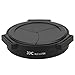JJC ALC-LX7BK Self-Retaining Auto Open Close Front Lens Cap Compatible For Panasonic Lumix LX7 And Leica D-Lux6 Black Fits Filter