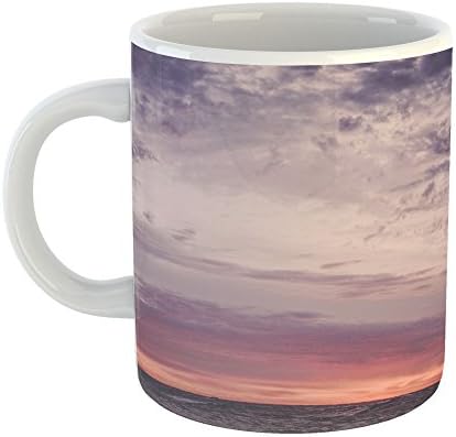 Westlake Photography - Coffee Cup Mug - Sky Horizon - Modern Picture Photography Artwork Home Office Birthday Gift - 11oz (69m fc2)