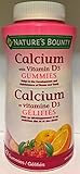 Nature's Bounty Calcium with Vitamin D, adult gummies, 120 gummies