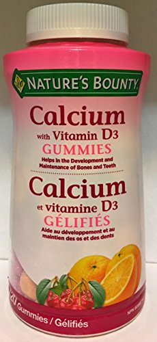Nature's Bounty Calcium with Vitamin D, adult gummies, 120 gummies