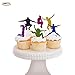 Trampoline Cupcake Topper Bounce House or Jumping Party Gymnastics Kids Birthday Decorations 24 Packs