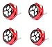 Cutequeen paw Print Red License Plate Frame Bolts Screws Metal(Pack of 4)