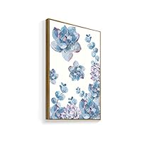 Framed Canvas Home Artwork Decoration Succulent Plant Canvas Wall Art for Living Room, Bedroom - 16x24 inches
