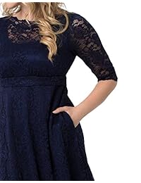 Vestido de encaje Leona de talla grande para mujer Kiyonna