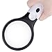 Magnifier 3 LED Light, Super High Clarity Jewelry Loupe Lightweight for Reading Small Prints, Map, Coins, Inspection