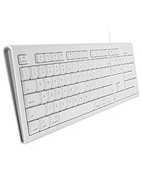 Ma y QKEYB 104 teclado USB de tamaño completo para Mac