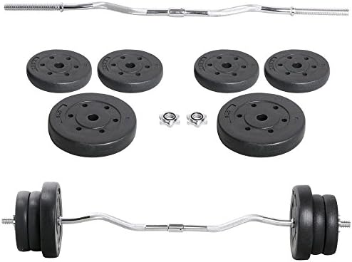 Gym Lifting Exercise Curl Bar Workout Olympic Barbell Dumbbell Weight Set