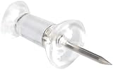 Amazon Basics Push Pins Clear Head 200 Count Steel Point Office & Classroom view 3