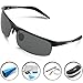 Woolike Men's Sports Style Polarized Sunglasses For Cycling Running Fishing Driving Golf Unbreakable Al-Mg Frame Metal Glasses W817