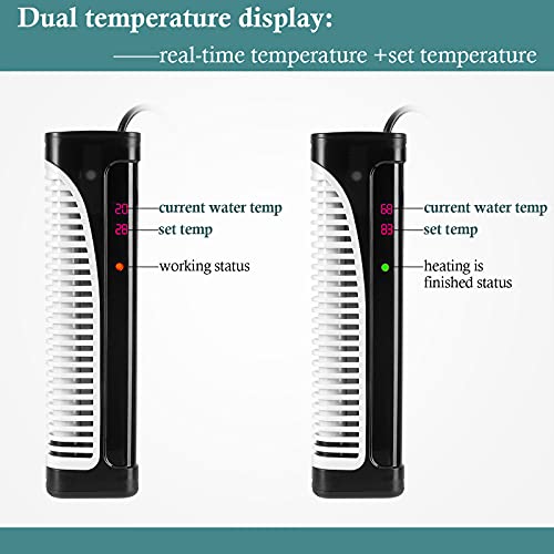 HITOP 300W 500W Digital Aquarium Heater，Large Fish Tank Heater with LED