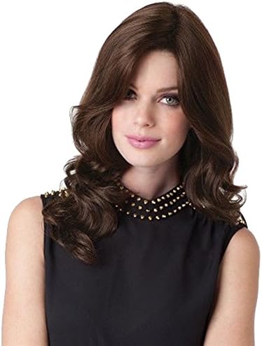 AmorWig Sweet Women Wig Heat Resistant Body Wavy Darker Brown Women Wig