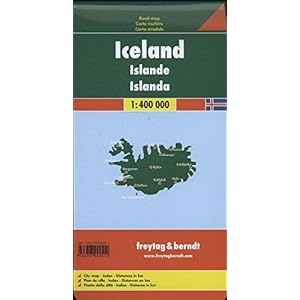 Iceland Road Map (Country Road & Touring) (Italian, German, English and French Edition)