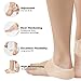 TENMAND Adjustable Heel Protectors- Silicone Gel Heel Pads Cushion Cups for Bone Spur Heal Dry Cracked Heels Achilles Tendinitis Relief Plantar Fasciitis Inserts for All Size Feet of Men & Women
