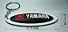 Yamaha Rubber Keychain / Keyring Black White
