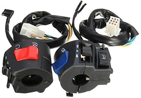 Alamor Interruptor Universal De Control De Luz De Señal De Giro Del Cuerno Del Manillar De La Motocicleta De 7/8 Pulgadas 22Mm