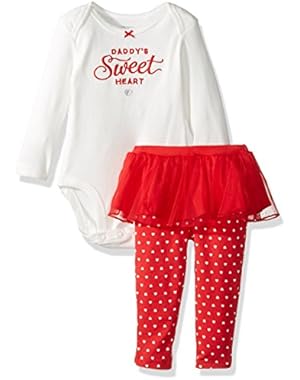 Baby Girls' Daddy's Sweet Heart 2 Piece Set