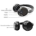 Tv Earphones Wireless Headphones RF Headphones 3.5mm Wired Earphones Hifi Stereo Rechargeable Headset with FM Radio for PC TV MP3 MP4 Audio