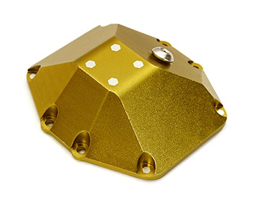 Integy RC Model Hop-ups C27673GOLD Billet Machined Alloy Differential Cover for Axial 1/10 Yeti, RR10 & Wraith