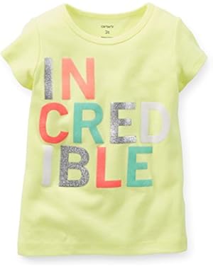 Girl S/s Sparkle Tee with 