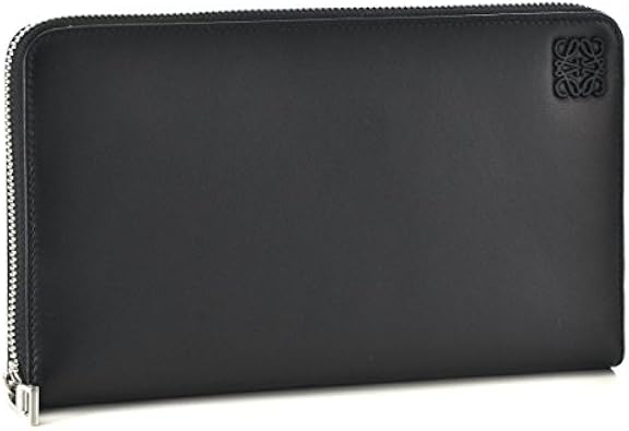Amazon Loewe ロエベ 財布 メンズ ラムスキン ラウンドファスナー長財布 ブラック ネイビーブルー i41 0004 1192 並行輸入品 Loewe ロエベ 財布
